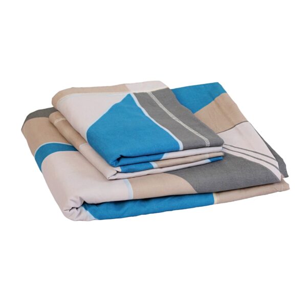 Glace Cotton King Size Bed Sheet with 2 Pillow Cover 108 x 108 Inches - Image 3