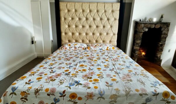 Floral Pure Cotton Bedsheets for Double Bed with 2 Pillow covers