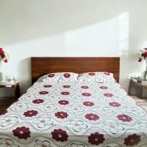 Floral Pure Cotton Bedsheets for Double Bed with 2 Pillow covers