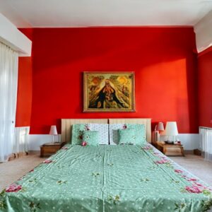 Lime green cotton 5pcs Bedsheet set (1 Bedsheet + 2 Quilted Pillow Covers + 2 Cushion with covers)
