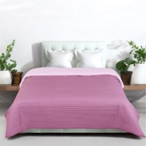 Pink & Rosewood colour Fine Quality Reversible Comforter