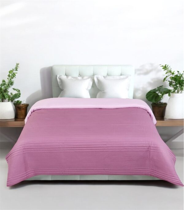 Pink & Rosewood colour Fine Quality Reversible Comforter