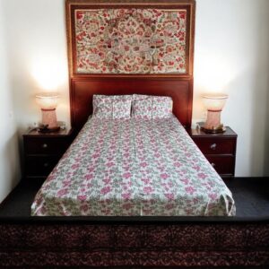 Printed Cotton Bedsheets for Double Bed with 2 Pillow covers