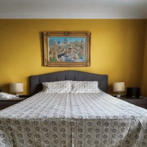 Circle Printed (grey) Cotton Bedsheets for Double Bed with 2 Pillow covers