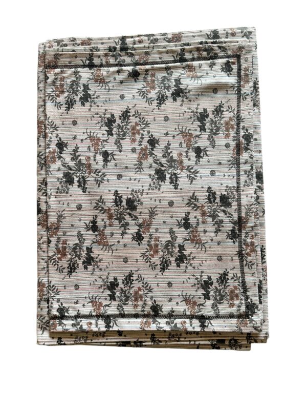 Printed (grey) Cotton Bedsheets for Double Bed with 2 Pillow covers - Image 2