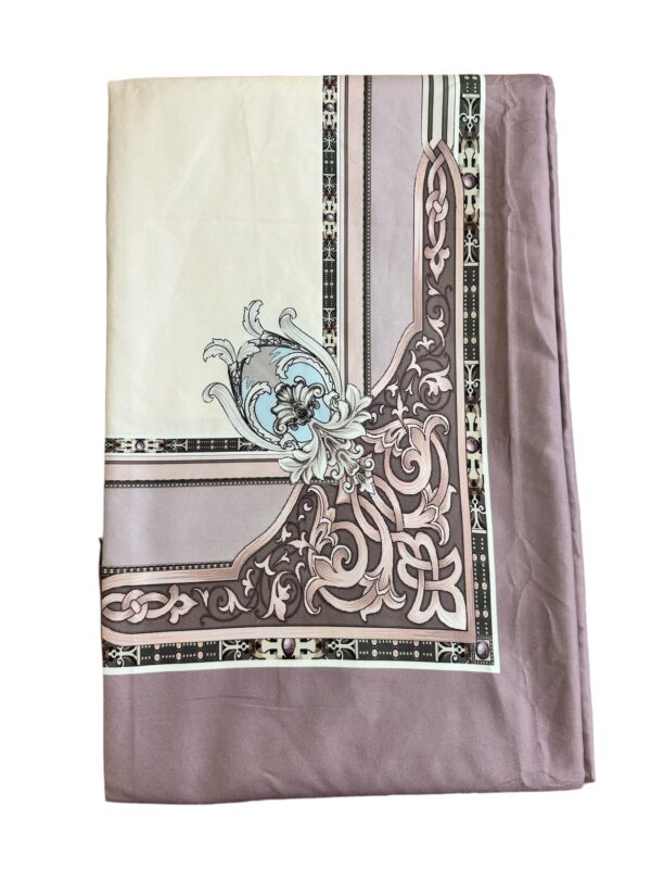 King Size Digital Print Bedsheet in Premium Soft Glace Cotton (108 x 108 inches) - Pink - Image 4