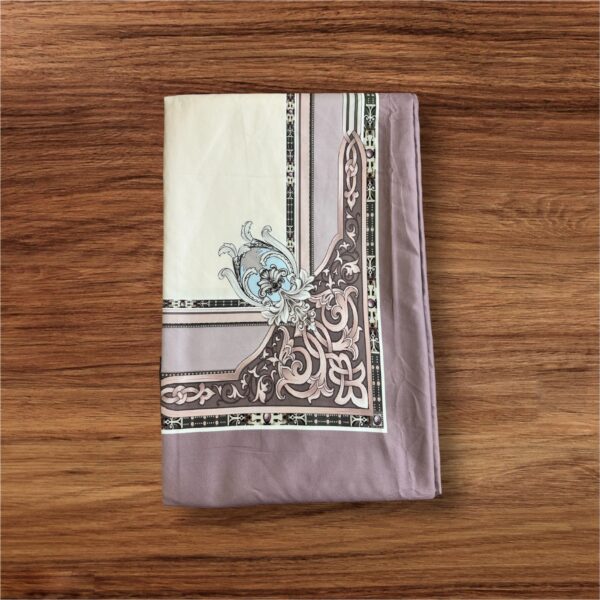King Size Digital Print Bedsheet in Premium Soft Glace Cotton (108 x 108 inches) - Pink - Image 2