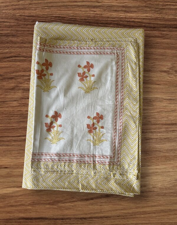 Pure cotton Bedsheets -Ziczac line prints for Double Bed with 2 Pillow covers (90x108 Inches) - Image 2