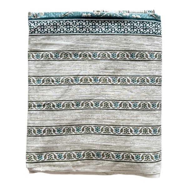 King Size Printed Cotton Premium BedSheet (108 x 108 inches) with 2 Pillow Covers- Blue - Image 3