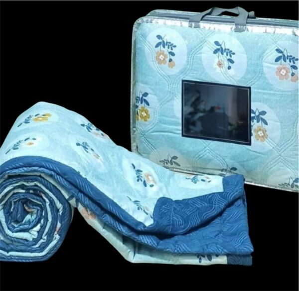 Reversible double bed Comforter, Blanket, Fiber-Poly Fill with luxurious laser finish prints - Image 6