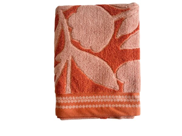 Premium Ultra Soft 100% Cotton Bath Towel, 75 x 145 cms, Peach colour, 600 GSM - Image 2