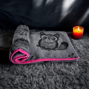 Premium Bath Towel - Ultra Soft 100% Cotton, 70x145 cm, Owl Print, 500 GSM