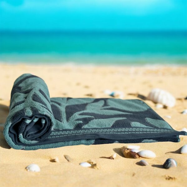 Premium Ultra Soft 100% Cotton Bath Towel, 75 x 145 cms, Shades of Blue, 600 GSM - Image 4