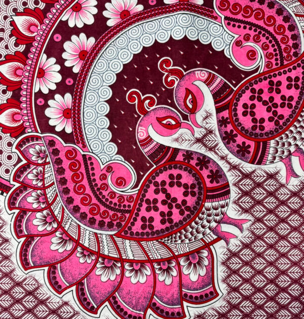 Pure Cotton Peacock Print Bedsheet with 2 pillow covers Set for Double Bed, 93×108 inches - Image 10