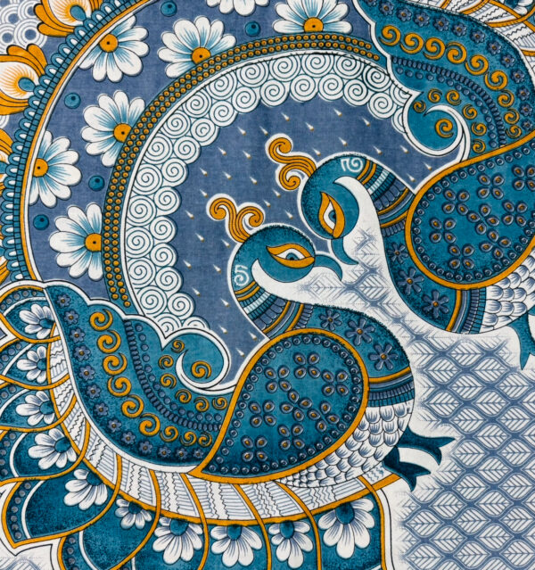 Pure Cotton Peacock Print Bedsheet with 2 pillow covers Set for Double Bed, 93×108 inches - Image 11