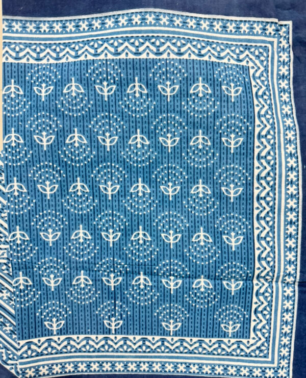 King Size100% Cotton Traditional Print BedSheet (108 x 108 inches) with 2 Pillow Covers - Image 8