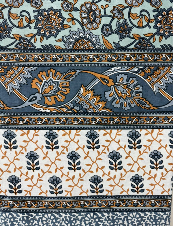 Cotton King Size Bedsheet Set with 2 Pillow Covers, Traditional Floral Print (108x108 inch) - Image 5