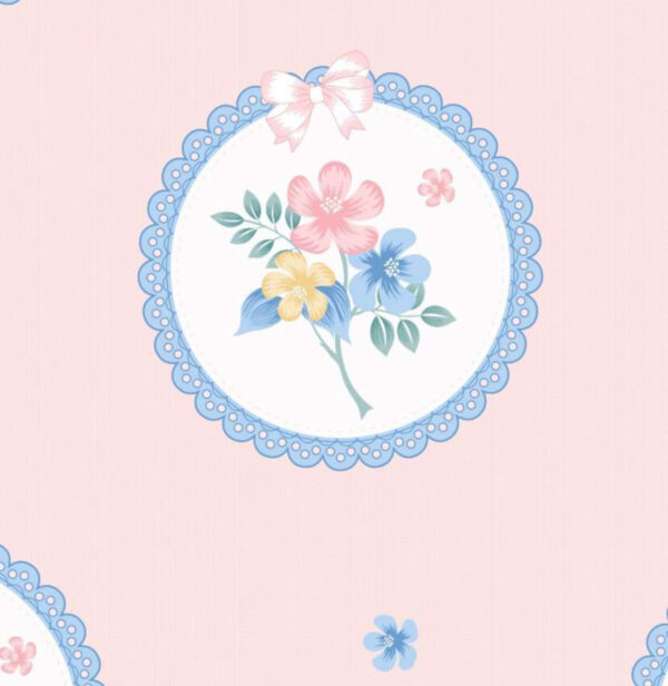 Beautiful Floral Double Fitted Bed Sheet Set with 2 Pillow Covers, 72x78x12 Inches, Pink - Image 2