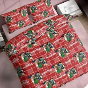 Flintstones Pure Cotton Kids Bedsheet, Red, 90x108 Inches
