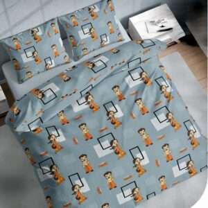 Chota Bheem Pure Cotton Kids Bedsheet, Grey, 90x108 Inches